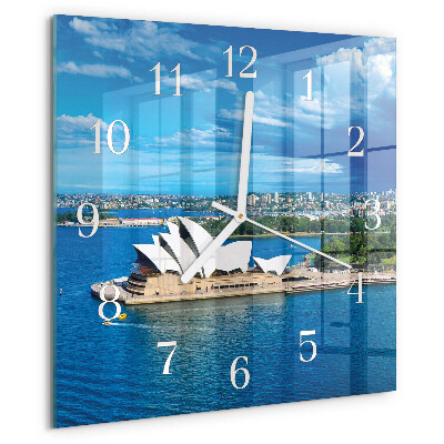 Square wall clock Sydney Opera House
