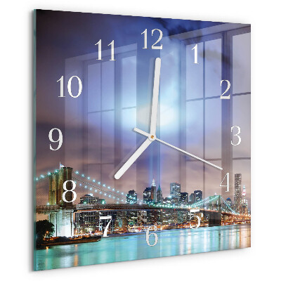 Square wall clock Night of the Horizon