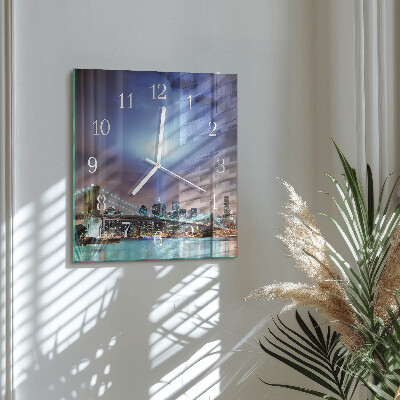 Square wall clock Night of the Horizon