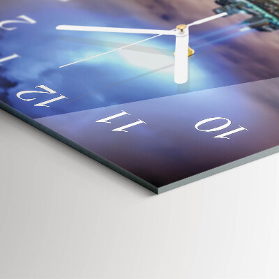 Square wall clock Night of the Horizon
