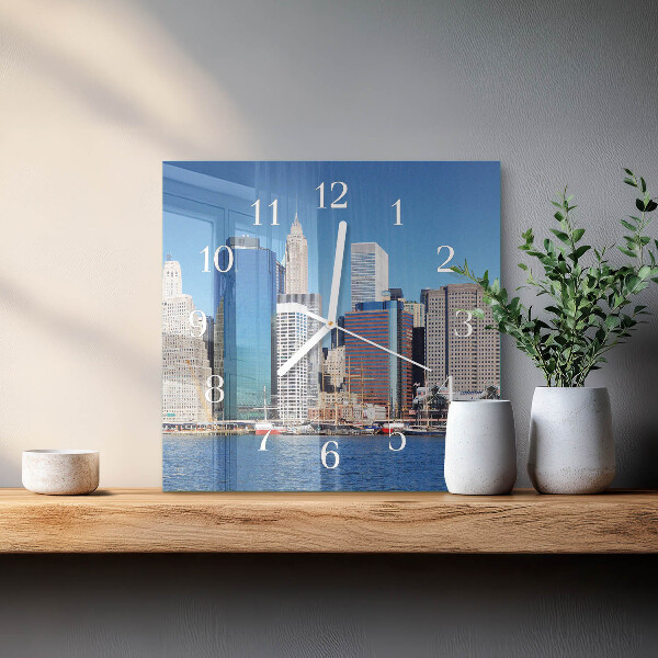 Square wall clock Horizon