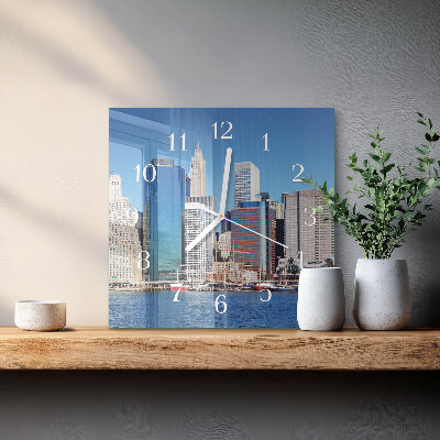 Square wall clock Horizon