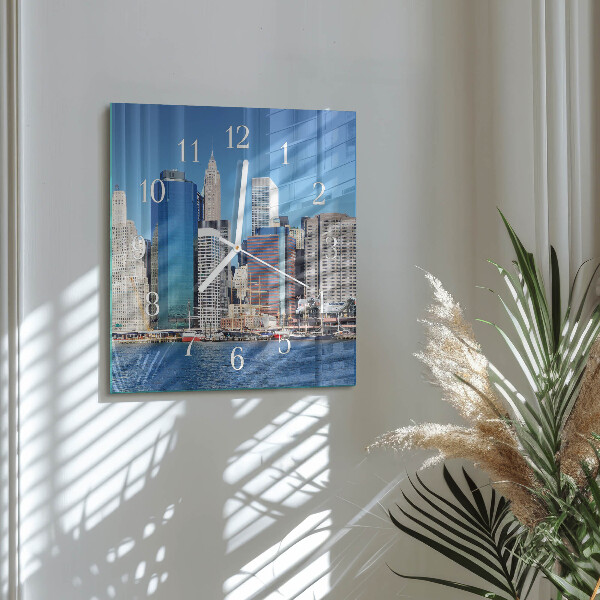 Square wall clock Horizon