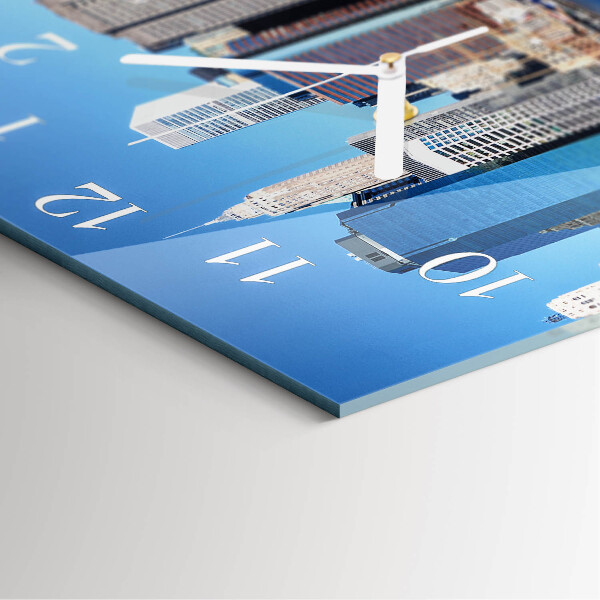 Square wall clock Horizon