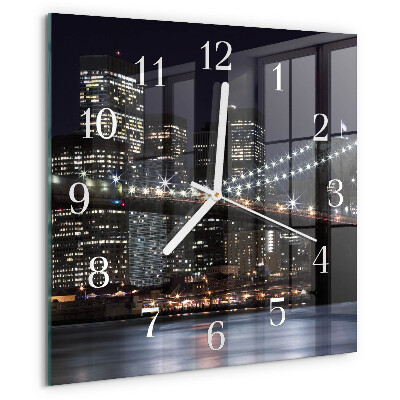 Square wall clock Horizon