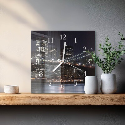 Square wall clock Horizon