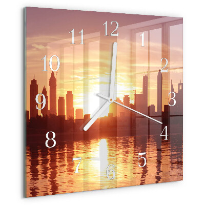 Square wall clock Horizon