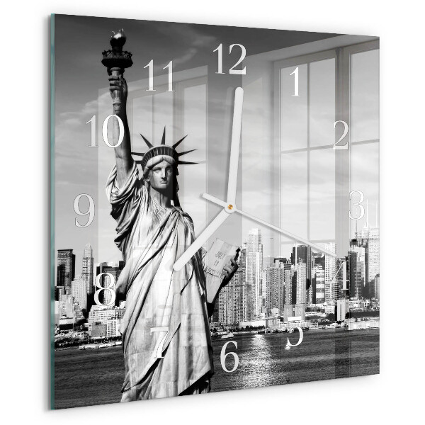 Square wall clock Statue of Liberty