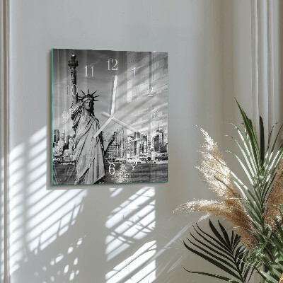 Square wall clock Statue of Liberty