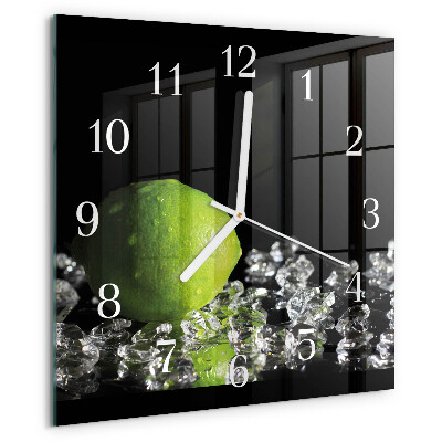 Square wall clock Calcium carbonate