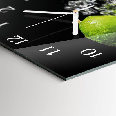 Square wall clock Calcium carbonate