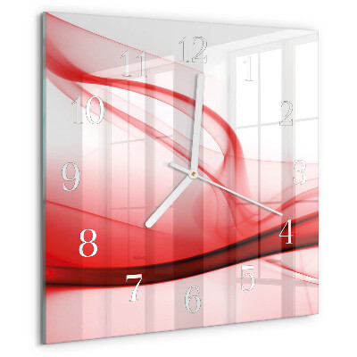 Square wall clock Abstract Lines