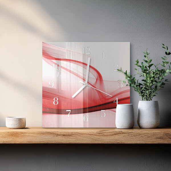 Square wall clock Abstract Lines