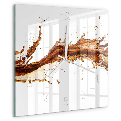 Square wall clock Water