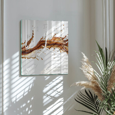 Square wall clock Water