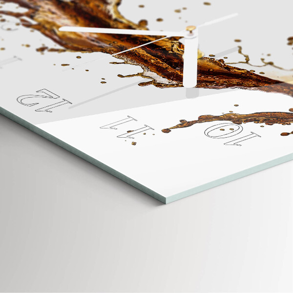Square wall clock Water