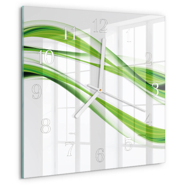 Square wall clock Abstract Lines