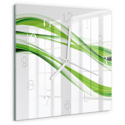 Square wall clock Abstract Lines