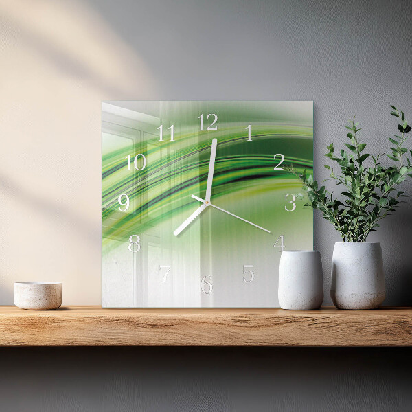 Square wall clock Abstract Art