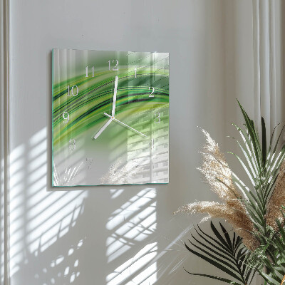Square wall clock Abstract Art