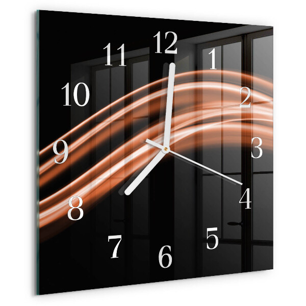 Square wall clock Abstract Lines