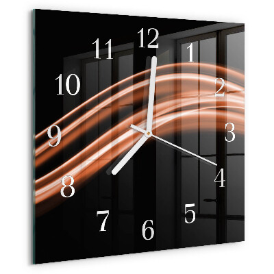 Square wall clock Abstract Lines