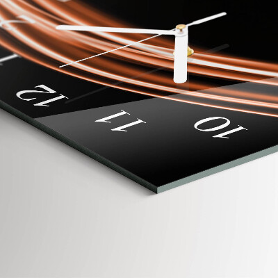 Square wall clock Abstract Lines