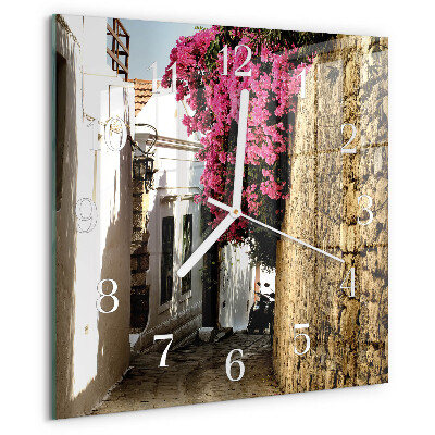 Square wall clock Flower Alley