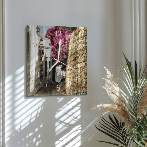 Square wall clock Flower Alley