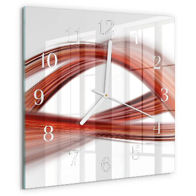 Square wall clock Abstract Lines