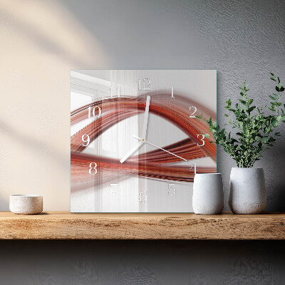 Square wall clock Abstract Lines