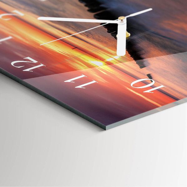Square wall clock Sun of the Sea