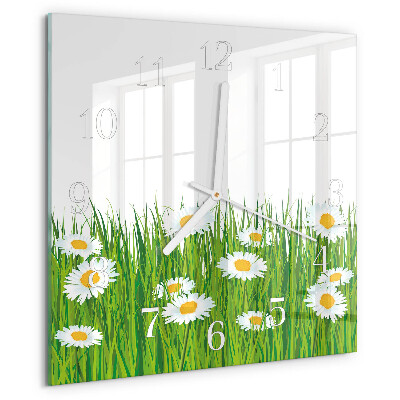 Square wall clock Daisy