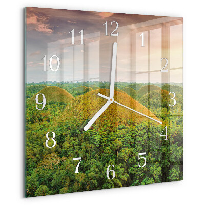 Square wall clock Landscape