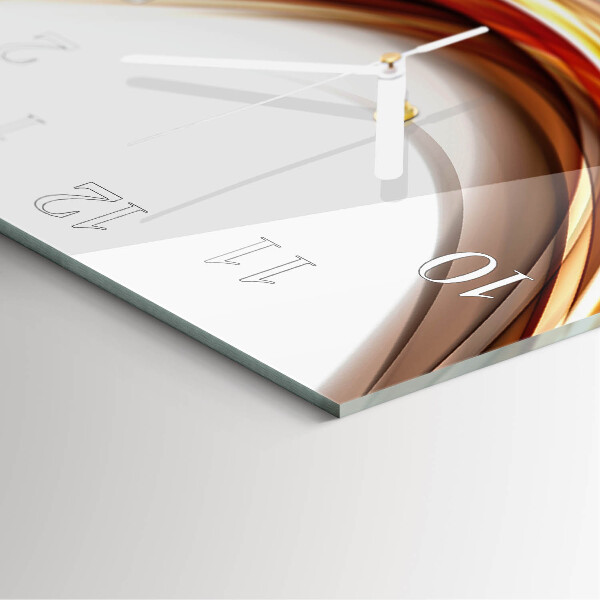 Square wall clock Abstract Lines