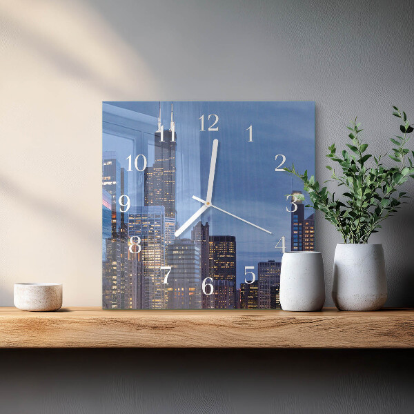 Square wall clock Horizon