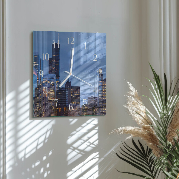 Square wall clock Horizon