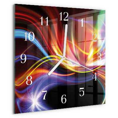 Square wall clock Abstract Art