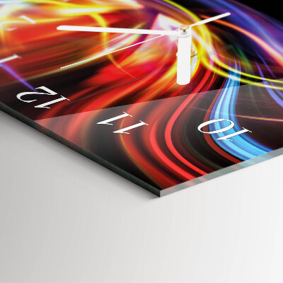 Square wall clock Abstract Art