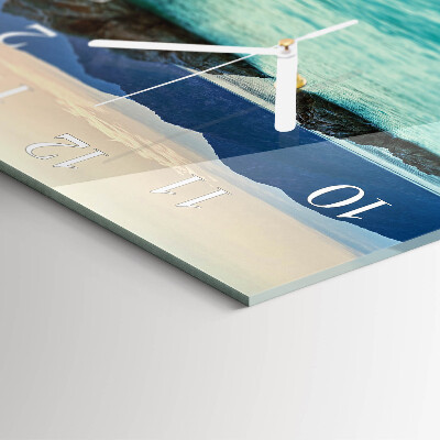 Square wall clock Sea Island