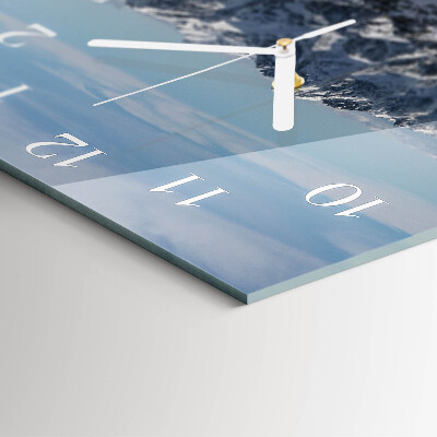 Square wall clock Mountains