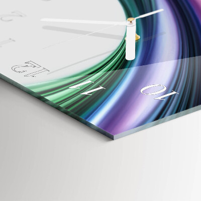 Square wall clock Abstract Lines