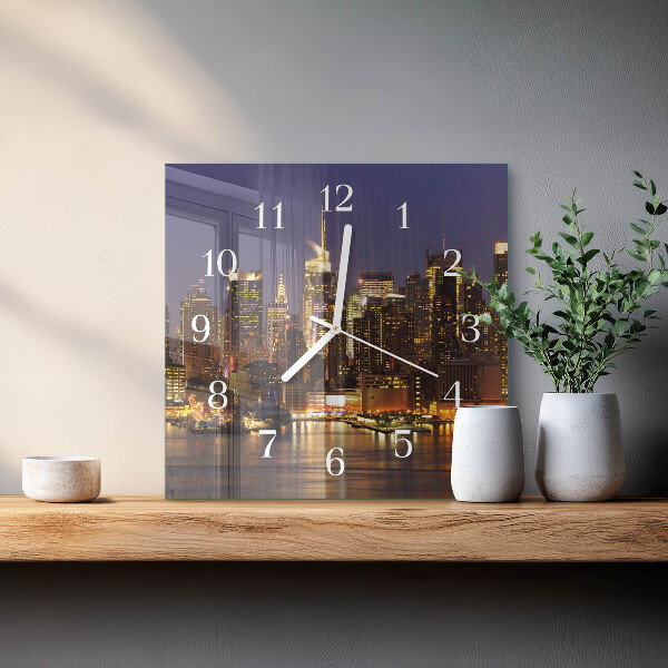 Square wall clock Horizon
