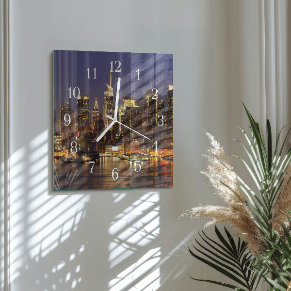 Square wall clock Horizon