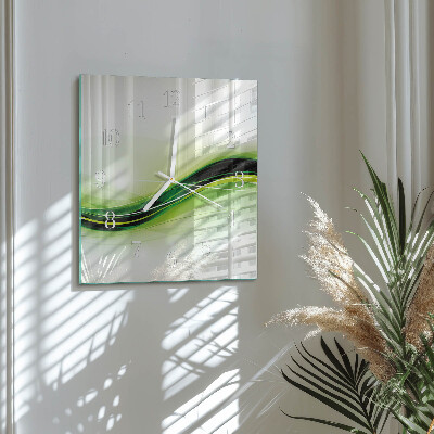 Square wall clock Abstract Lines