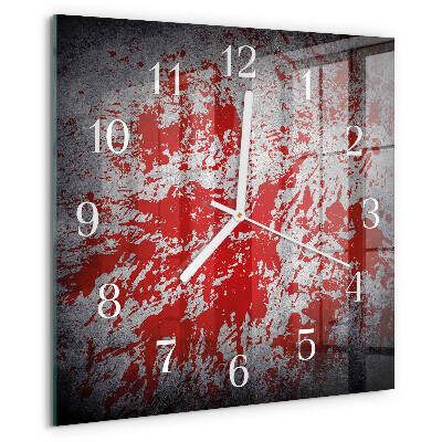 Square wall clock Stains