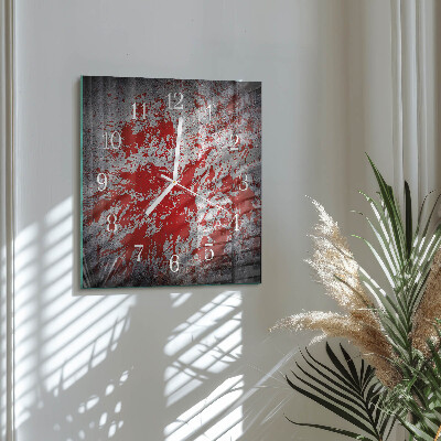 Square wall clock Stains
