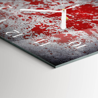 Square wall clock Stains