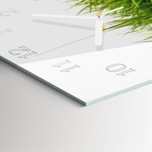 Square wall clock Grass
