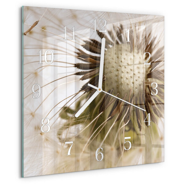 Square wall clock Dandelion